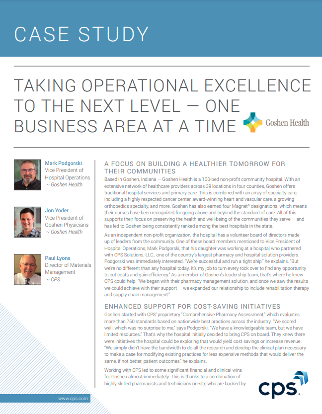 Taking Operational Excellence to the Next Level  One Business Area at a Time
