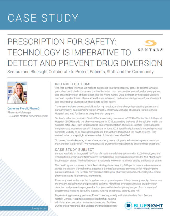 Prescription for Safety: Technology is Imperative to Detect and Prevent Drug Diversion