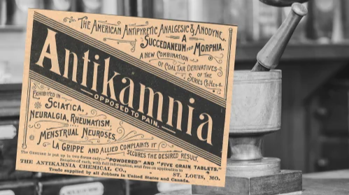 Vintage Antikamnia Chemical Co., Ad (ca. 1892): A vintage Antikamnia Chemical Co., Ad from The Druggists Circular and Chemical Gazette