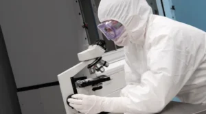 ppe, cleanroom, microscope, sterilization