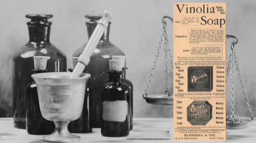 Vintage Vinolia Soap Ad (ca. 1892): A vintage Vinolia Soap Ad from The Druggists Circular and Chemical Gazette
