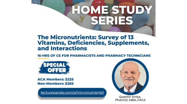 The Micronutrients: Survey of 13 Vitamins, Deficiencies, Supplements, and Interactions