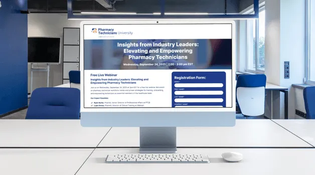 Free Live Webinar: Insights from Industry Leaders: Elevating and Empowering Pharmacy Technicians