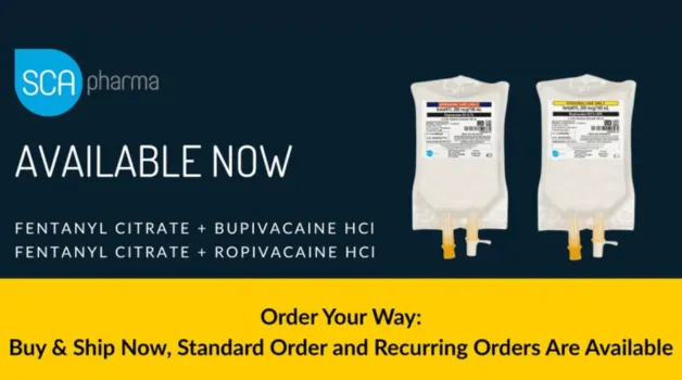 Available Now: Fentanyl Citrate + Bupivacaine HCI