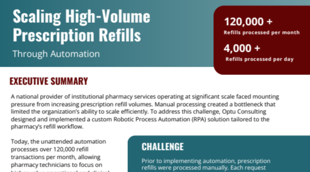 Scaling High-Volume Prescription Refills Through Automation