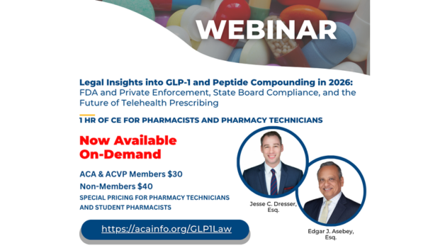 GLP-1 & Peptide Compounding CE: Legal and Regulatory Insights for Pharmacy Professionals