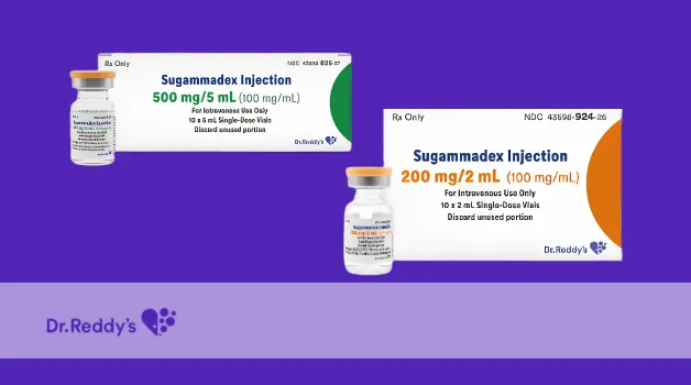 Dr. Reddy’s Announces the First-To-Market Launch of Sugammadex Injection 200 MG/2 ML (100 MG/ML)and 500 MG/5 ML (100 MG/ML) Single-Dose Vials