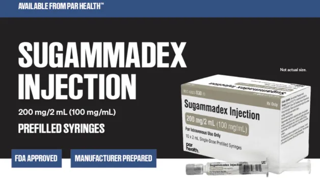 Now Available: Sugammadex Injection in Prefilled Syringes